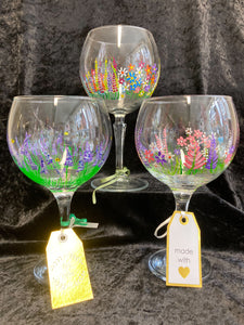 Painted Gin Glass