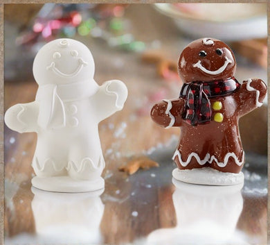 The Funky Teapot Paint your own Pottery item in the shape of a Cute Gingerbread Man