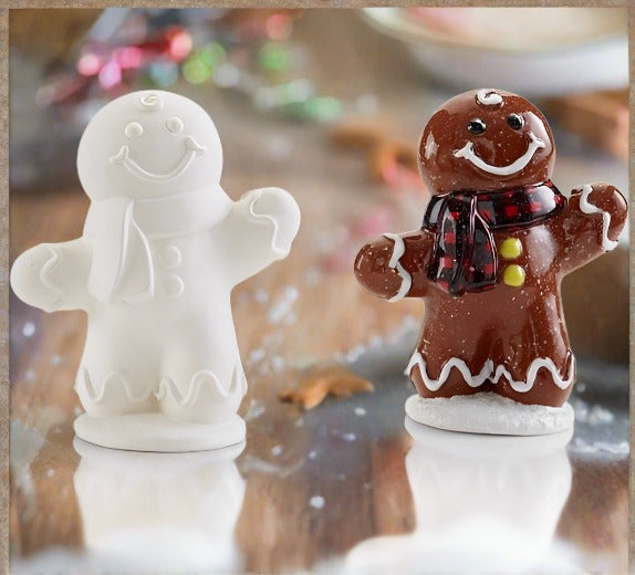 The Funky Teapot Paint your own Pottery in the shape of a Cute Gingerbread Man