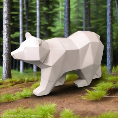 The Funky Teapot Faceted Bear Walking