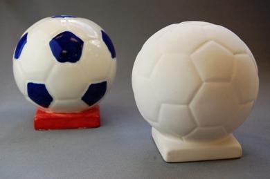 The Funky Teapot Small Football Money Bank